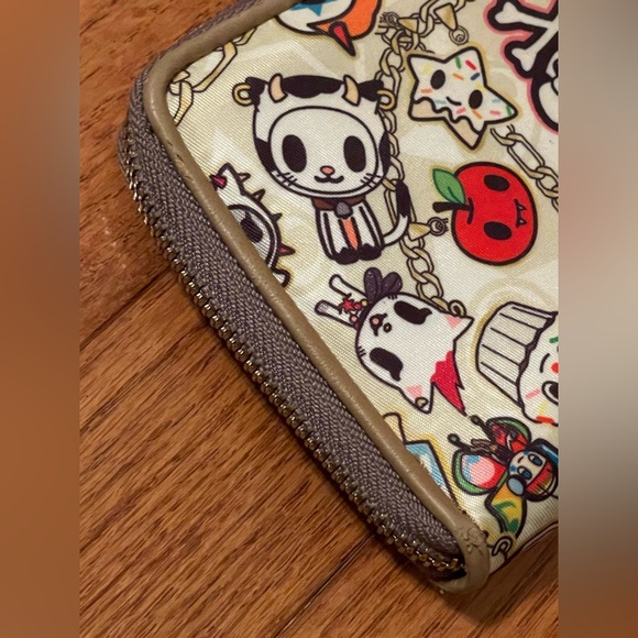 TokiDoki Tan Faux Leather Wallet - Picture 10 of 15